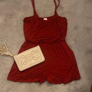 Bundle of romper and clutch